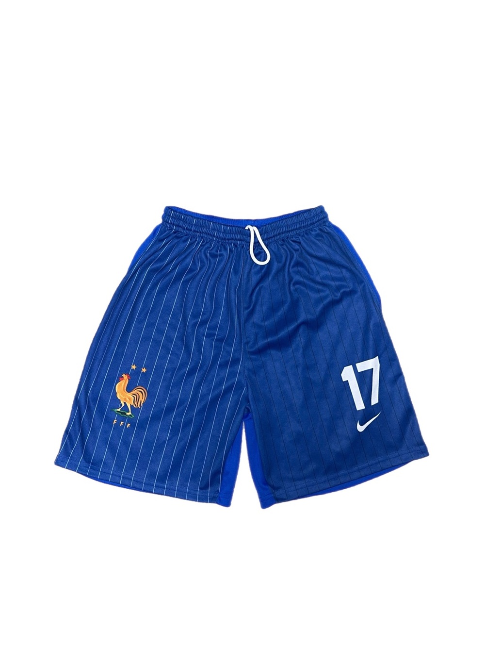 Y2K FIFA France Nike Soccer Striped Shorts